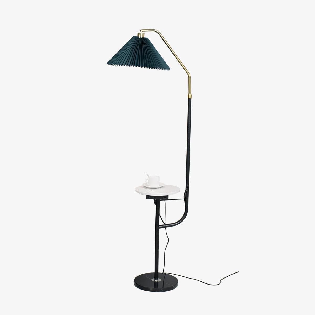 Ozz LED Floor Lamp With Artistic Metal & Marble Design