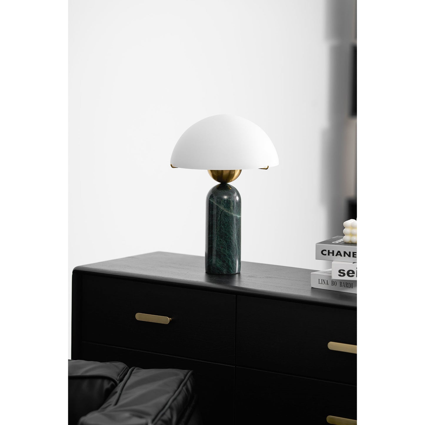 Peono Alabaster Table Lamp White Shade LED Indoor Lighting