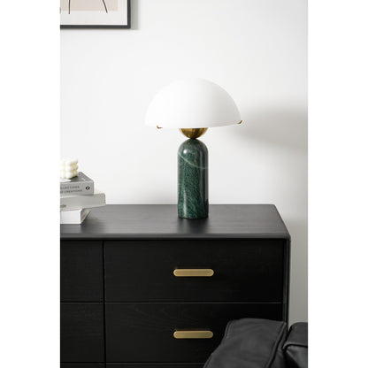 Peono Alabaster Table Lamp White Shade LED Indoor Lighting