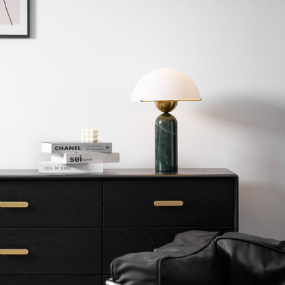 Peono Alabaster Table Lamp White Shade LED Indoor Lighting