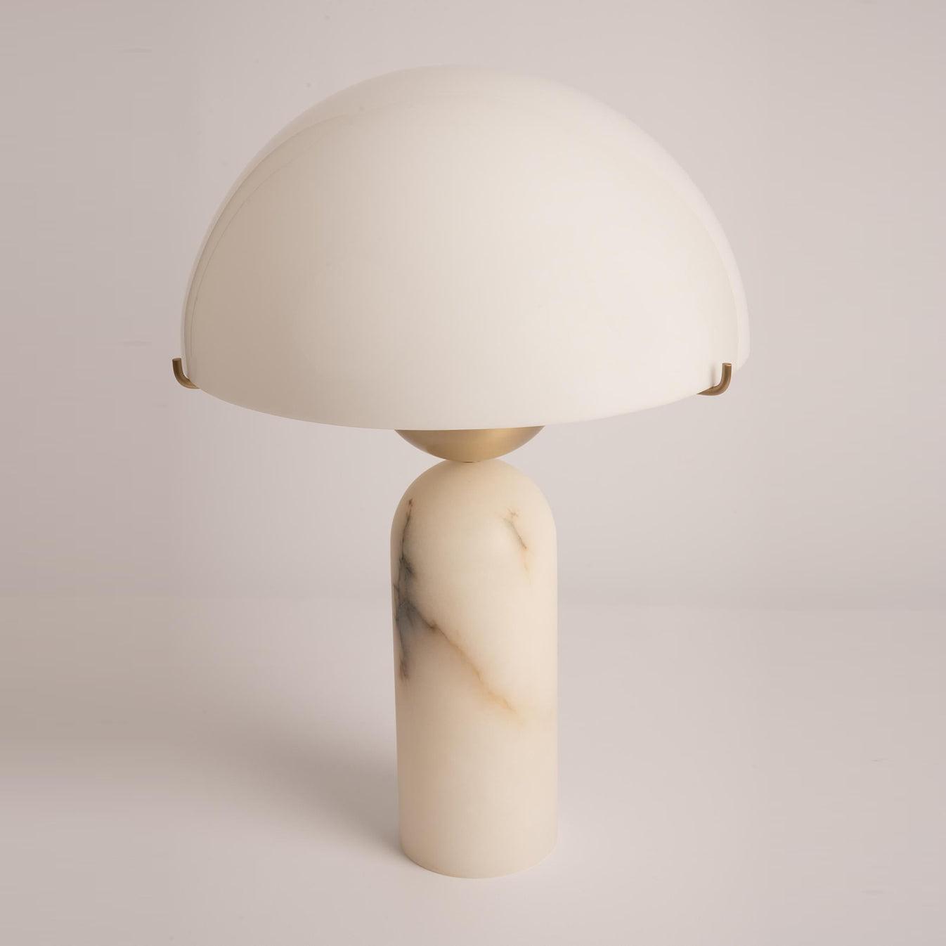Peono Alabaster Table Lamp White Shade LED Indoor Lighting