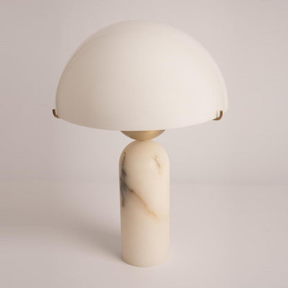 Peono Alabaster Table Lamp White Shade LED Indoor Lighting