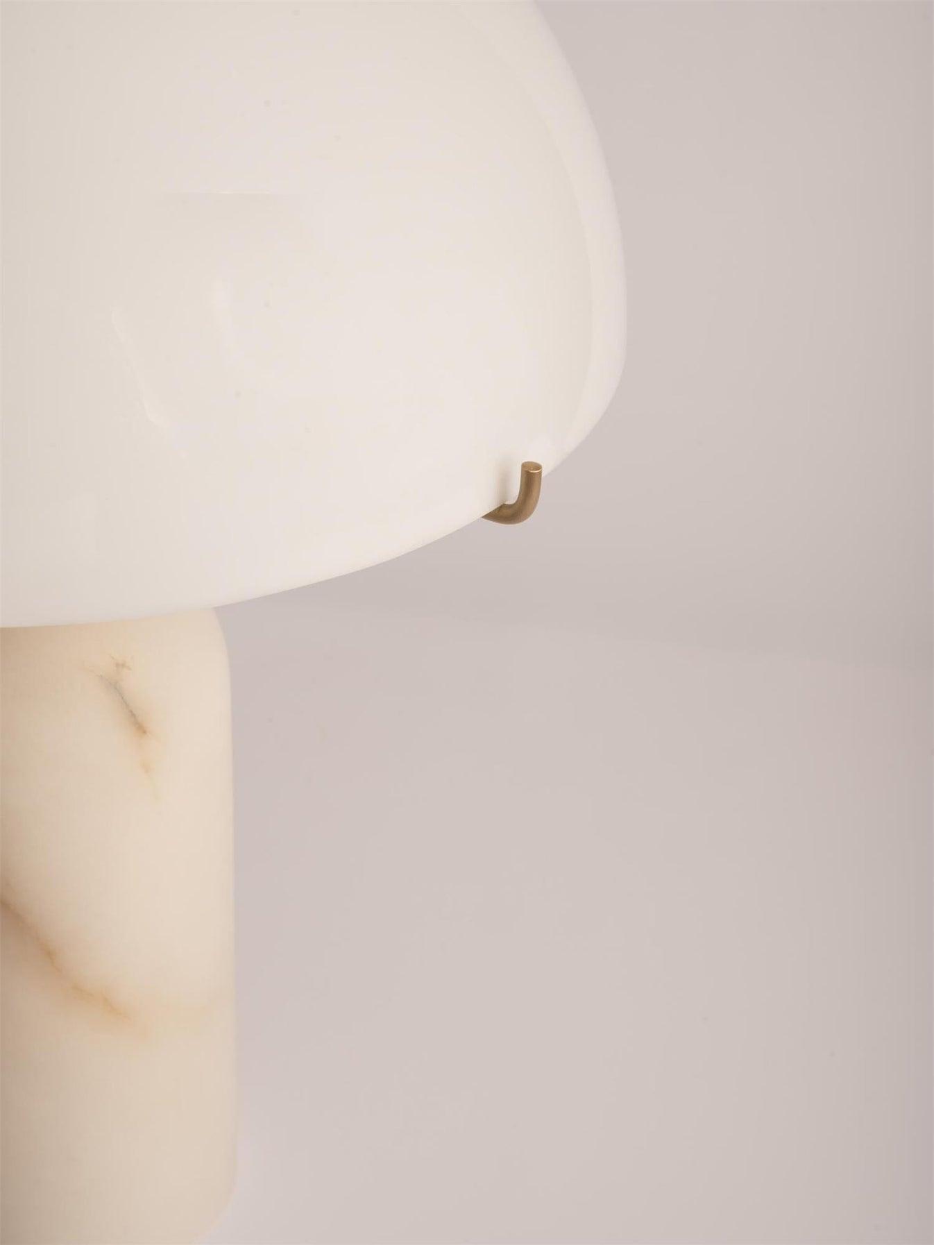 Peono Alabaster Table Lamp White Shade LED Indoor Lighting