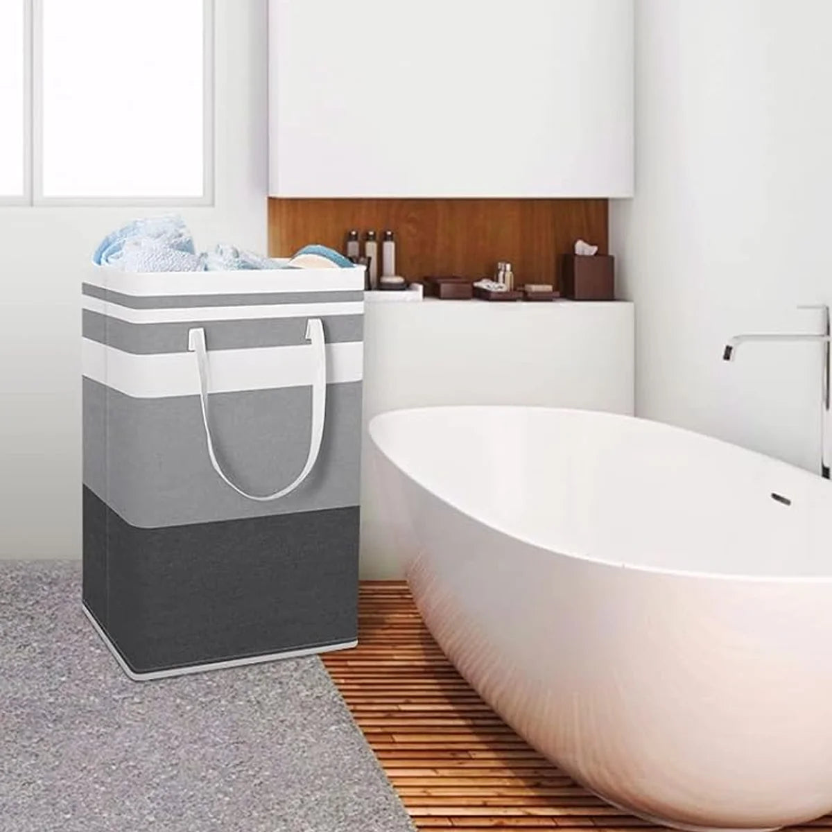 Waterproof Foldable Laundry Hamper Suitable For Bedrooms, Laundry Rooms, Dormitories
