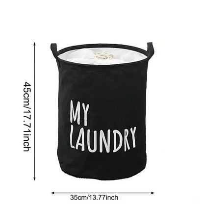 Foldable Drawstring Laundry Basket XL Capacity Waterproof