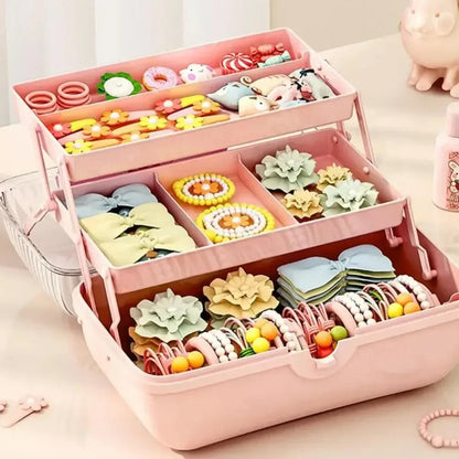 Multi Layer Hairpin Storage Box For Girls Accessories