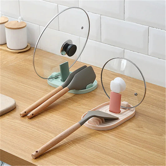 Pot Lid Organizer T1 Pancake Turner Soup Ladle Spoon Holder