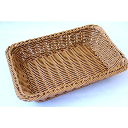 Handwoven Wicker Rectangular Storage Basket