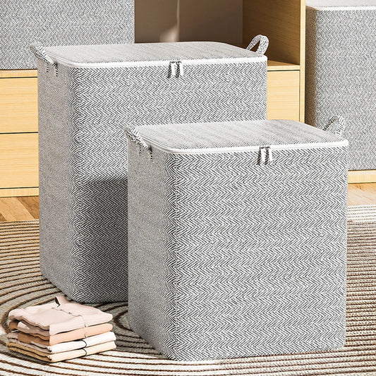 Foldable Cubes Organizer With Handle And Zipper