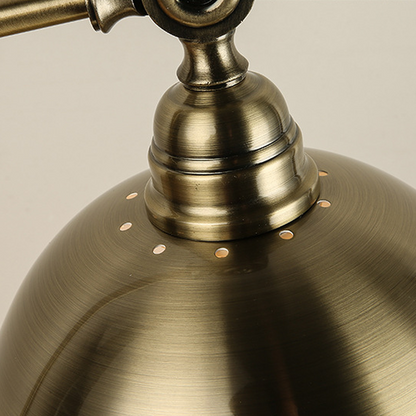 Antique Bronze Metallic LED Desk Lamp – Luxury Adjustable Gooseneck Task Light