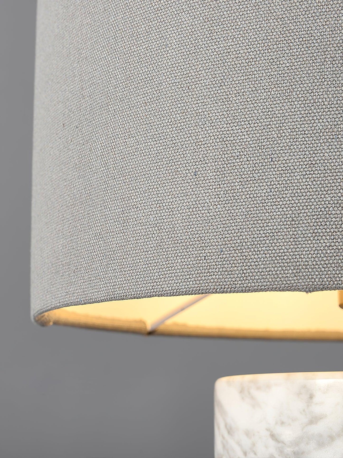 Terra Table Lamp Green Marble White Shade LED Indoor Lighting