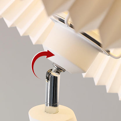 Handmade Twisted Pleated LED Floor Lamp