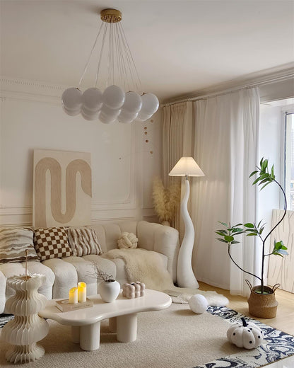 Handmade Twisted Pleated LED Floor Lamp