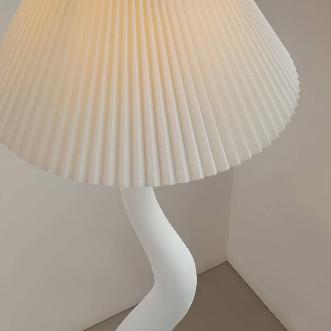 Handmade Twisted Pleated LED Floor Lamp