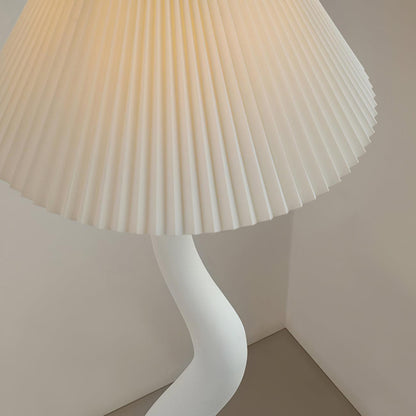 Handmade Twisted Pleated LED Floor Lamp