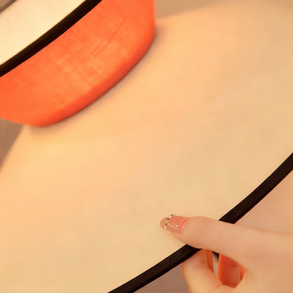 Ambient Floor Lamp Vintage Pull Chain Switch Fabric Shade Lighting