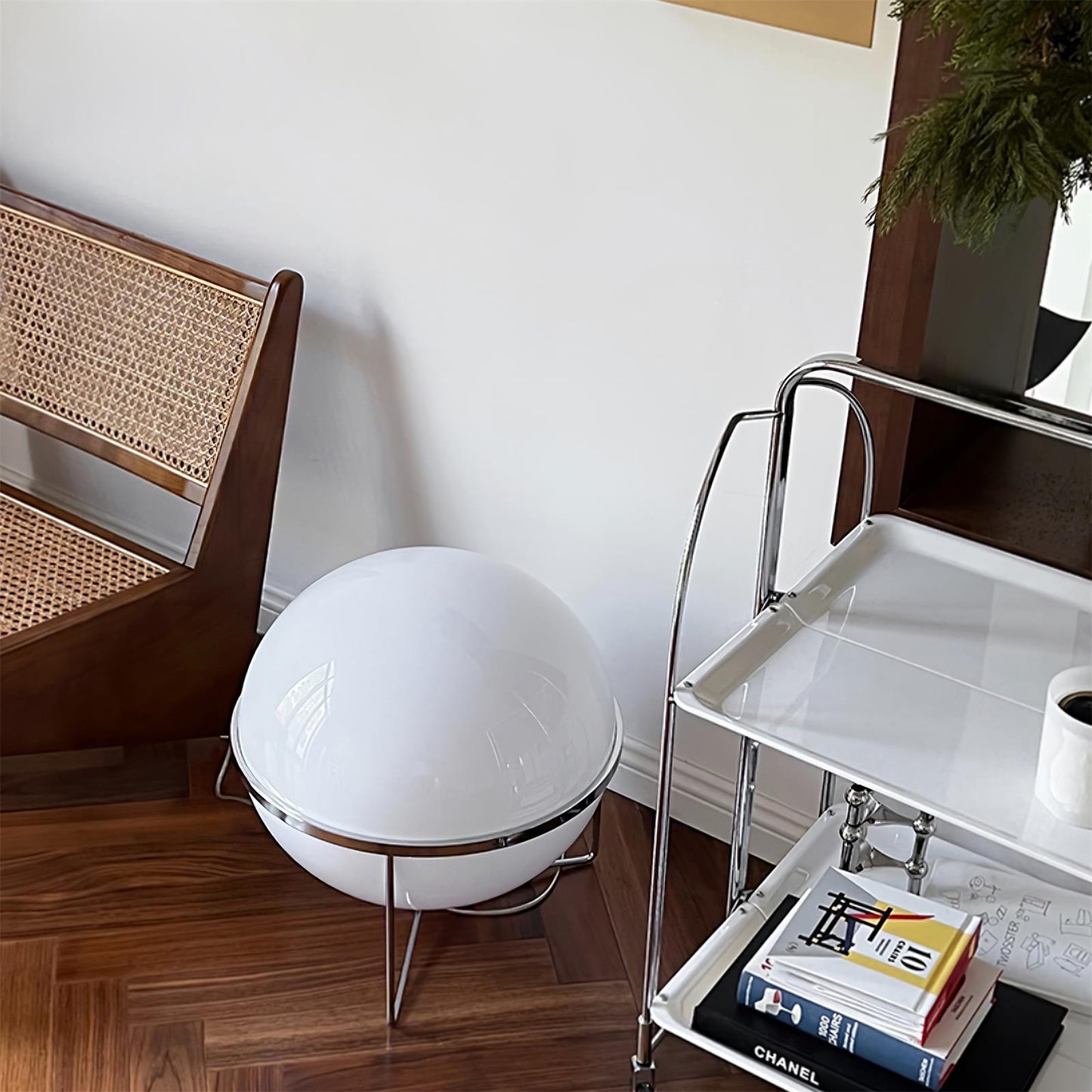 Yolk Table Lamp Yellow White Shade LED Modern Decor Lighting