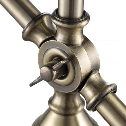 Vintage Metallic Dome Desk Lamp – Adjustable Flexible Arm Table Light for Study, Bedroom & Home Office