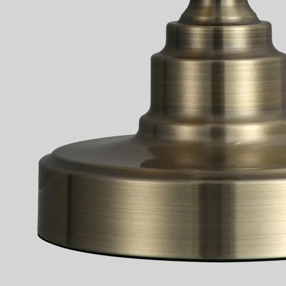 Empire-Style Industrial Metal Desk Lamp – Curved Arm Adjustable Task Light for Refined Workspaces