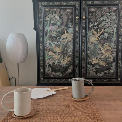 Nelson Lamp – Modern Chrome & Walnut Table Light