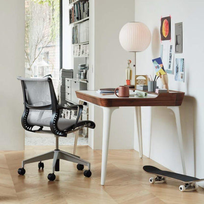 Nelson Lamp – Modern Chrome & Walnut Table Light