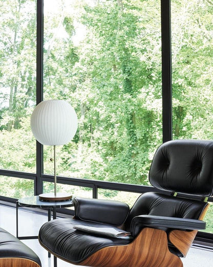 Nelson Lamp – Modern Chrome & Walnut Table Light