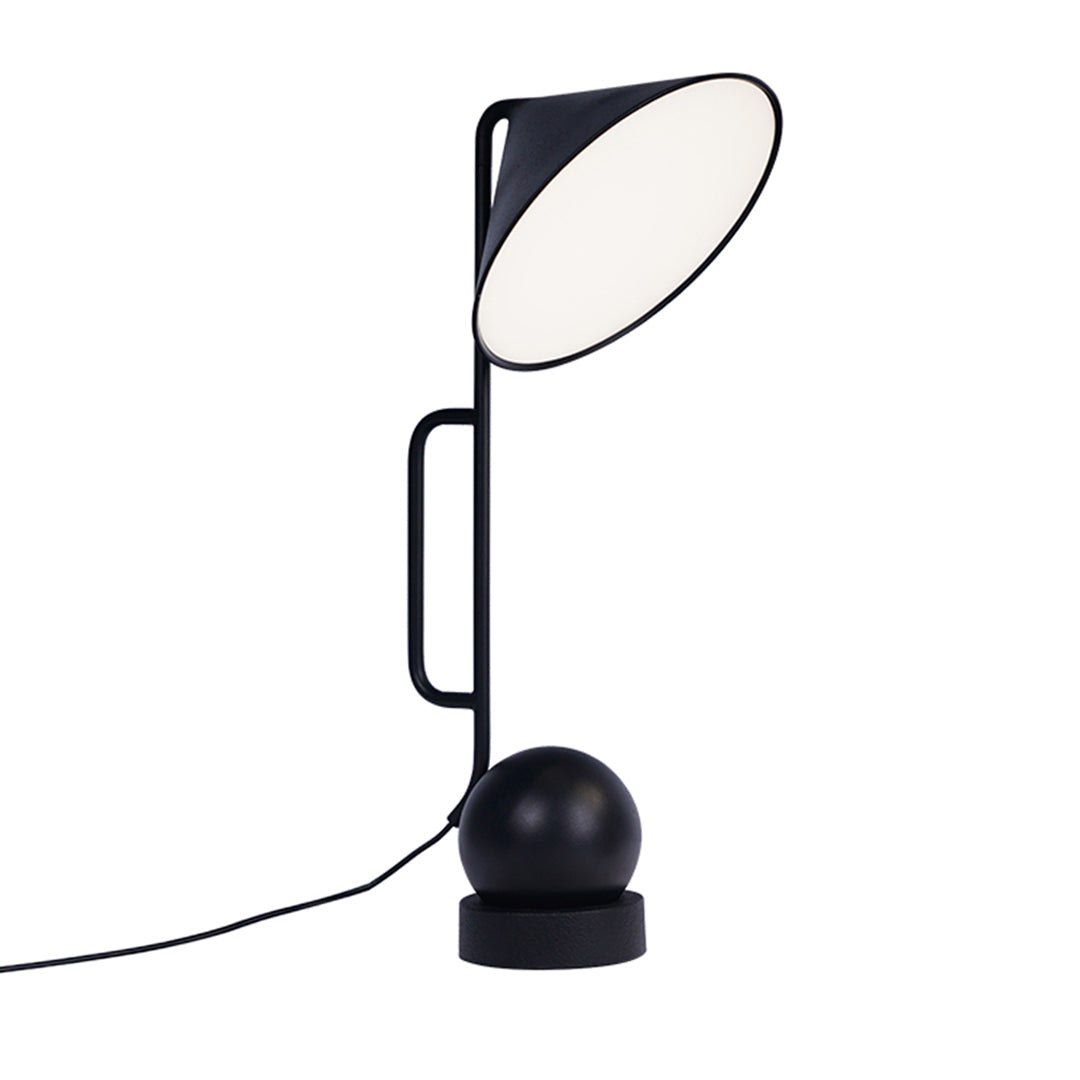LED Dumbbell Desk Lamp – Creative Industrial Black Table Light for Home Office, Study & Bedroom