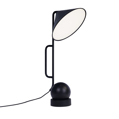 LED Dumbbell Desk Lamp – Creative Industrial Black Table Light for Home Office, Study & Bedroom